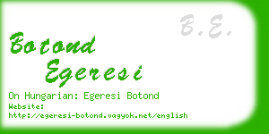 botond egeresi business card